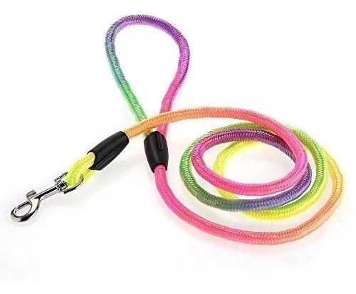 Correa Multicolor Para Perro Gato Con Pretal De Regalo