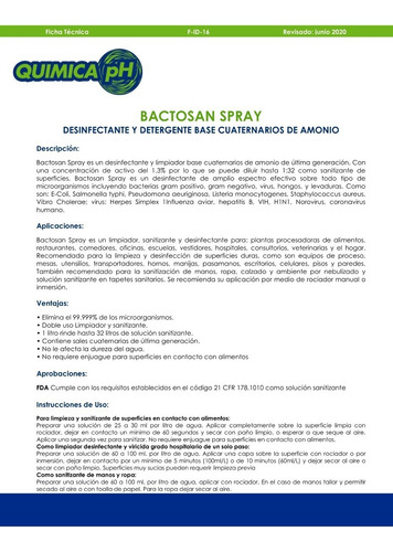 Imagen 6 de 8 de Desinfectante Sanitizante Con Cuaternarias De Amonio, 4lt