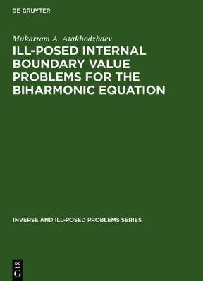 Libro Ill-posed Internal Boundary Value Problems For The ...