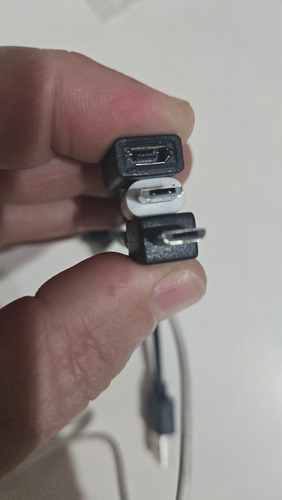 Cables X3 Cortos Usb A Mini Usb Negro (Usado)