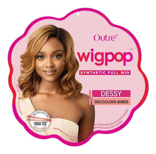 Outre Wigpop Peluca Completa Fibra Resistente Al Calor De