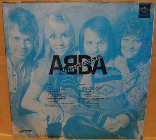 O Abba Lp Los Grandes Exitos Orange Label Peru Ricewithduck