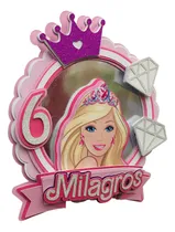 Comprar Cake Toppers Deco Torta 3d Barbie Personalizado Adorno