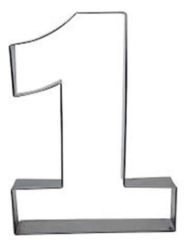 Aro Para Bolo Formato De Numero N1 Com 30 Cm Comprimento