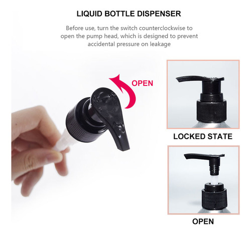 Botellas Dispensadoras De Aluminio, 4 Piezas