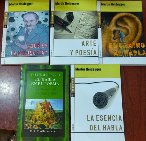 Lote X 3 Libros A Elección De Heidegger Octaedro Nuevos *