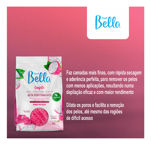 Cera Depilação Formula Vegana Pitaya Todo Tipo De Pele 3 Kg