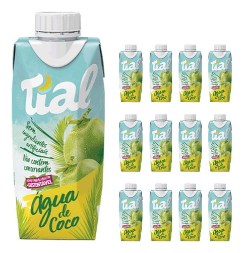 Água De Coco Tial 330ml - Caixa C/ 12 Unds