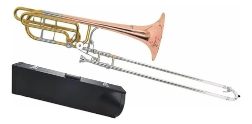 Trombon Bajo A Vara Deluxe Laqueado Estuche Knight Jbsl-830