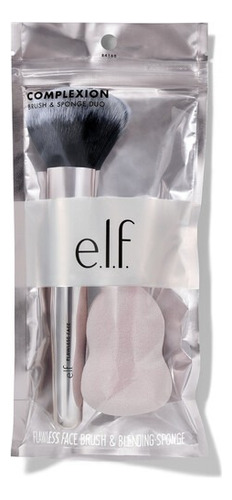 Elf Complexion Brush & Sponge Duo Color Gris Tamaño De La Esponja Normal