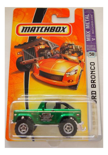 Matchbox 2007 Mbx Metal 1972 Ford Bronco Uqx