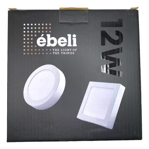 Panel Led Cuadra Super 12w 3000k Ebeli