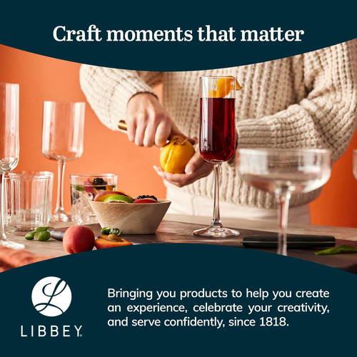 Copas De Cóctel Con Paneles Libbey, Copas De Cóctel Tipo De