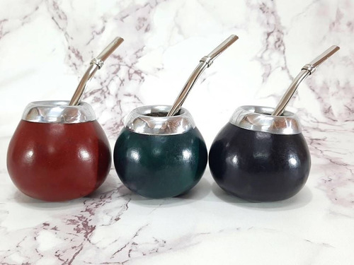 Imagen 5 de 5 de Mate Calabaza Alpaca Bombilla Premium Incluida
