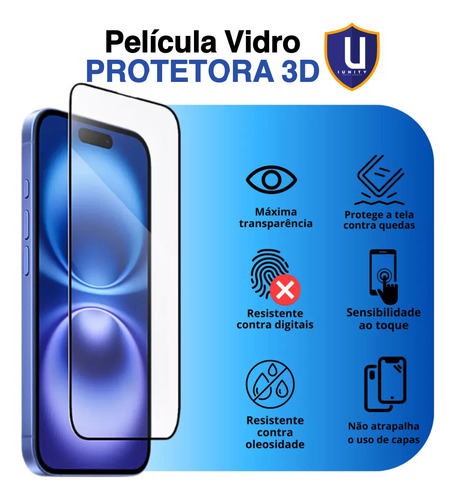 Kit Para iPhone 16 Pro Max / Pro / Padrão + Cabo Usb-c