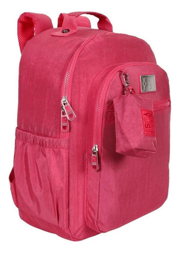 Mochila De Costas E Estojo Box Rosê Kit Escolar Xeryus