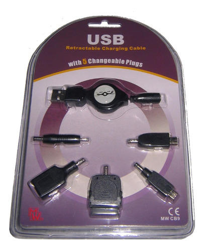 Cable Cargador Para Celulares Universal Usb Retractil - Soto