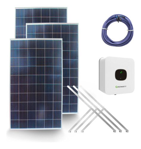 Kit Solar Ahorro 3000w Ahorro Red Eléctrica | Básico