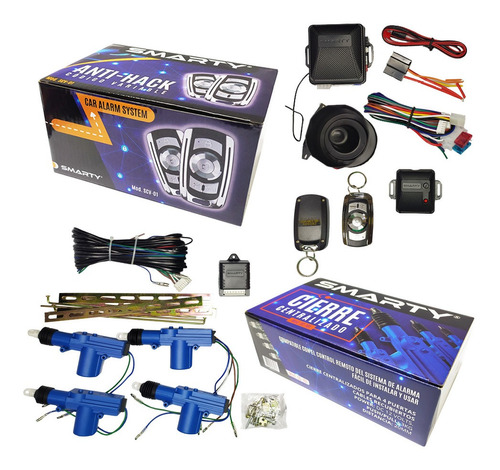 Kit Combo Alarma Codigo Variable Scv01 + Cierre Centralizado