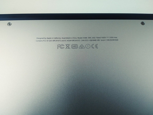 Apple Macbook Air A1466, 128 Gb 8 Gb Ram, Core I5 1.6 Ghz (Usado)