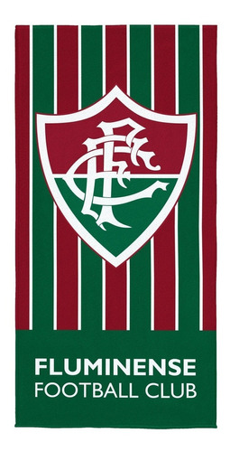 Toalha Time Futebol Banho Praia Lepper Aveludada Estampada Fluminense