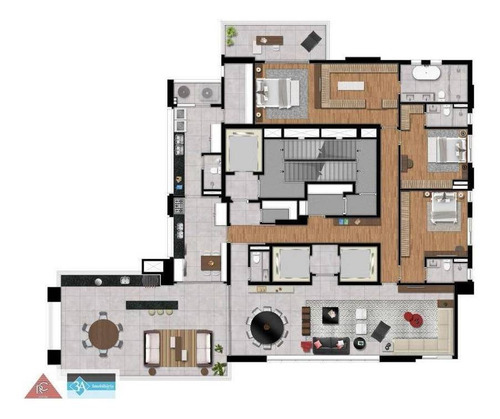 Imagem 9 de 30 de Apartamento Com 4 Dormitórios À Venda, 337 M² Por R$ 5.400.000,00 - Tatuapé - São Paulo/sp - Ap5644