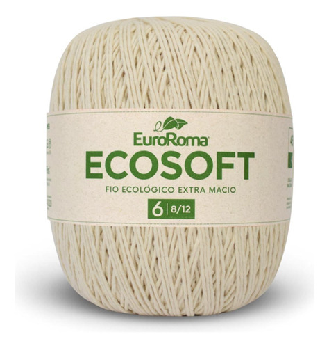 Fio Euroroma Ecosoft 8/12 422g 452m Cru Macio