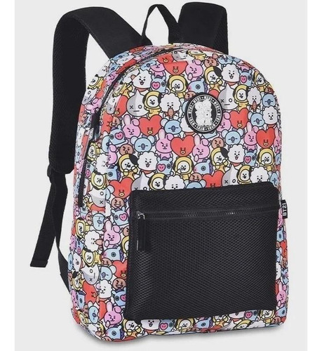 Mochila Bts Bt21 Kpop Infantil Juvenil Costas Escolar Grande