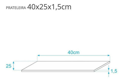 Imagem 2 de 5 de Prateleira Amarela 40 X 20cm Com Suporte Invisível
