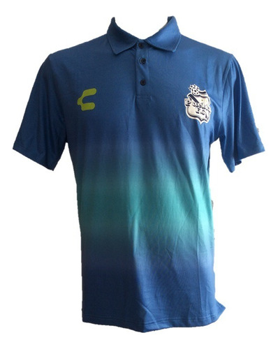 Playera Polo Puebla Fc Azul Turquesa 2015-2016 Charly