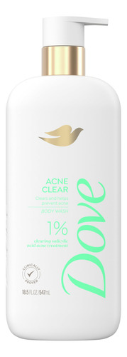 Sabonete Líquido Dove Acne Clear Com 1% De Ácido Salicílico