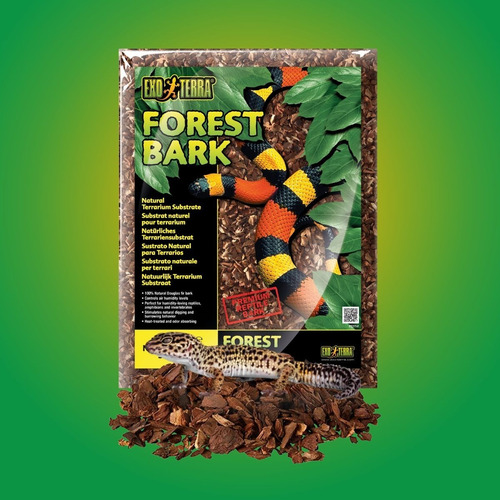 Imagen 5 de 7 de Exo Terra Forest Bark 8.8l Sustrato Terrarios Reptiles