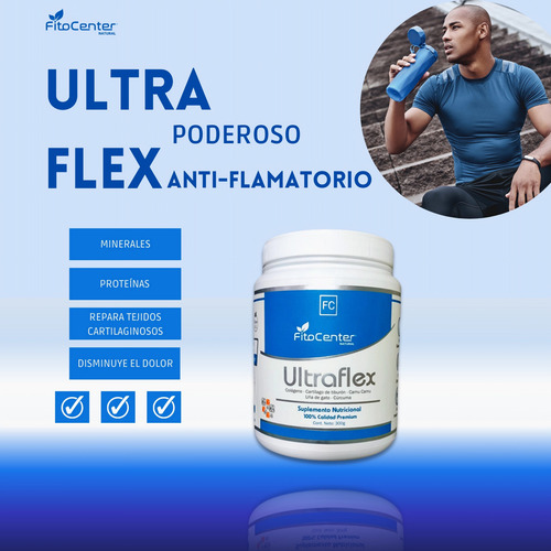 Ultra Flex Fitocenter Colageno Hidrolizado - Curcuma 300g