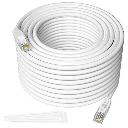 Cable De Conexión Ethernet Cat5e De 150 Pies, Sin Enganches,