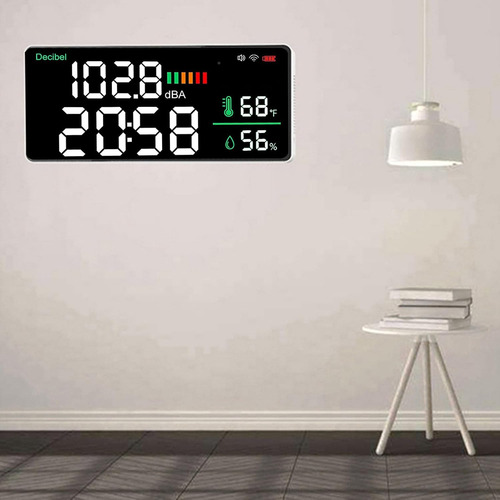 Medidor De Decibelios Led 4 En 1 Medidor De Nivel De Sonido