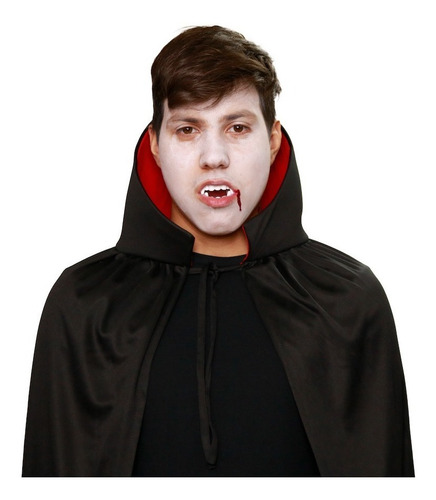 Imagen 6 de 10 de Disfraz Capa De Vampiro Adulto