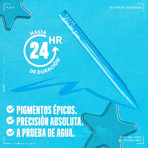Delineador De Ojos Epic Ink Liner Matte De Nyx Vintage Baby Mate