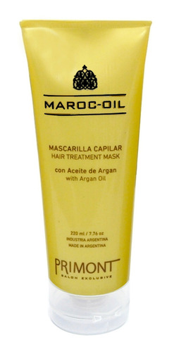 Máscara Capilar Primont Maroc Oil Con Aceite De Argán 220ml