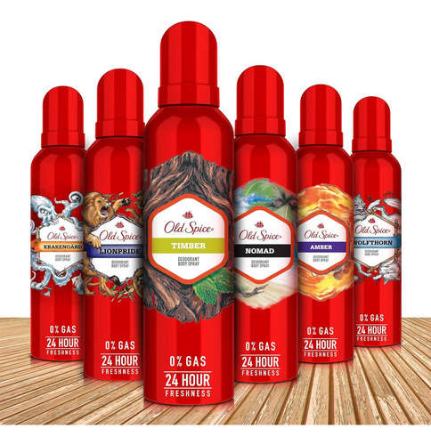 Desodorante Old Spice Timber Deodorant Body Spray 24 Horas