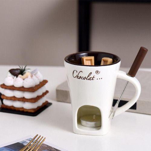 J Taza Para Fondue, Taza Para Derretir Chocolate, Utensilios