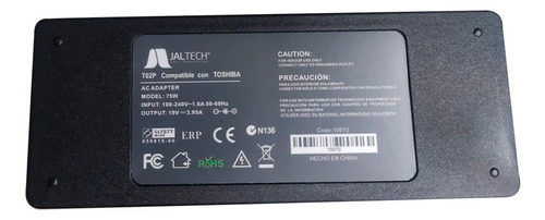 Cargador Para Toshiba 19 V 3.95 A Punta L