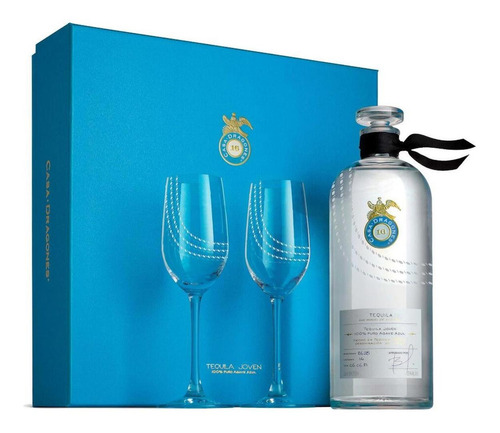 Pack De 6 Tequila Casa Dragones Joven +2 Copas 750 Ml