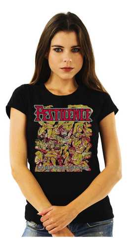 Polera Mujer Pestilence Consuming Impulse Alternative Metal