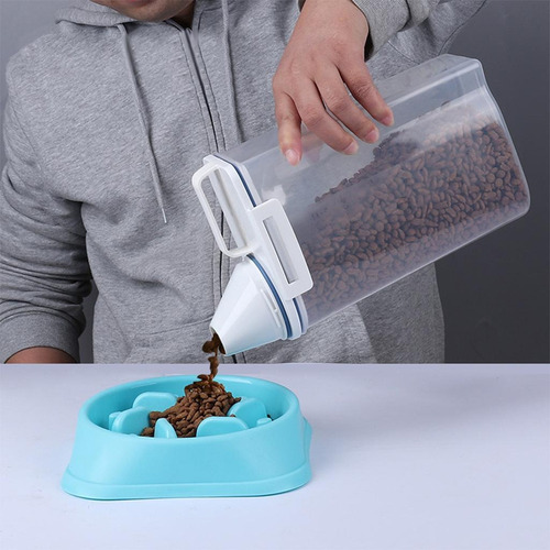 Recipiente De Almacenamiento De Comida Para Gatos Y Mascotas