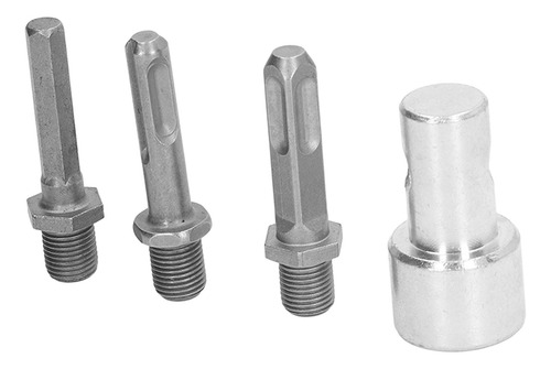 Auger Chuck Adapter Round Shank Drill Adapter 3 Bits