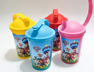 Vasos Plásticos Souvenirs C/ Pico - Paw Patrol (10 Unid)