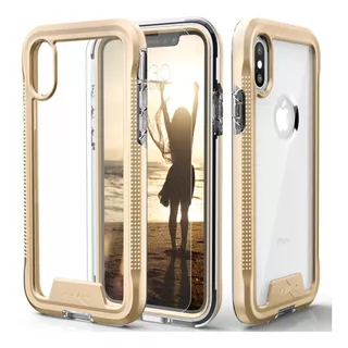 Funda Uso Rudo Para iPhone X / Xs Ion Triple Capa + Glass