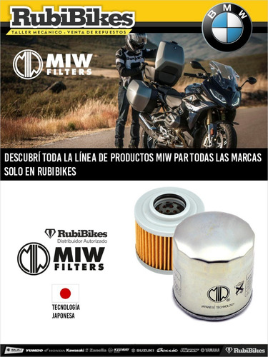 Filtro De Aceite Miw Para Bmw 650 F Y Ktm 350 500 600 B9008.