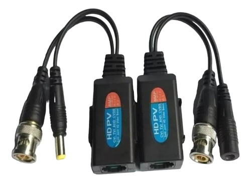 Balun Rj45 A Bnc Para Camaras Hd Seguridad Cctv