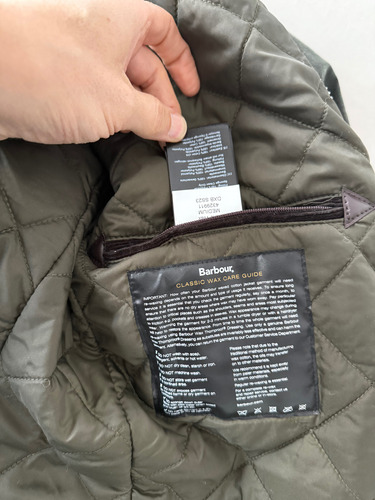 Campera Barbour Duke Tourer M, Sage Traída De Londres S/tag